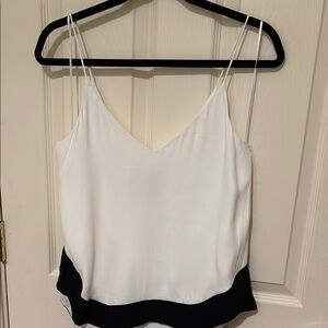 C/MEO Collective | Black and White Layered Camisole Blouse - Size S